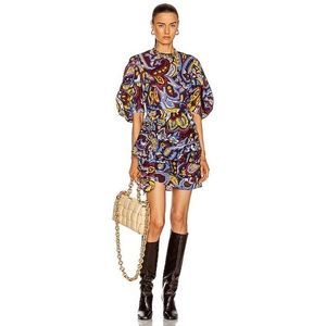 Rhode Pia Dress in Retro Paisley Print